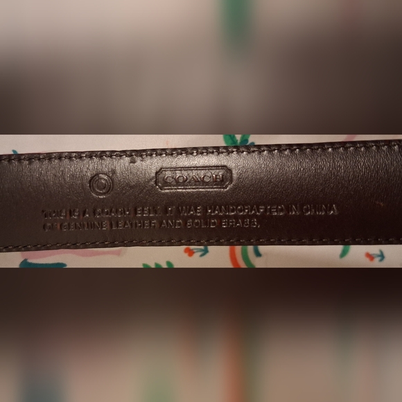 EUC Vintage Coach 8400 Black Leather Business Casual Prepp Everyday Belt SZ L - Picture 5 of 6